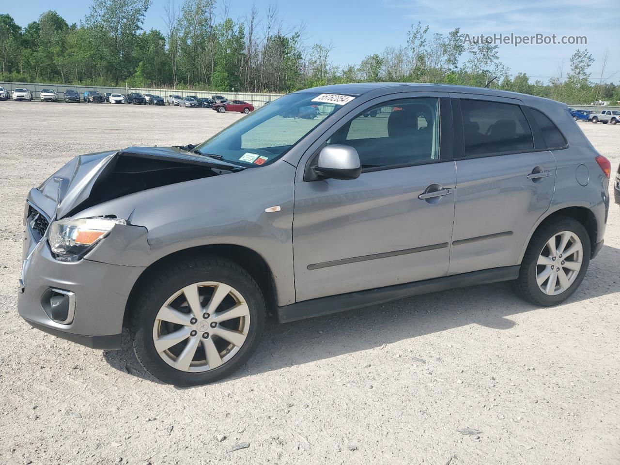 2013 Mitsubishi Outlander Sport Es Silver vin: 4A4AR3AU1DE023740