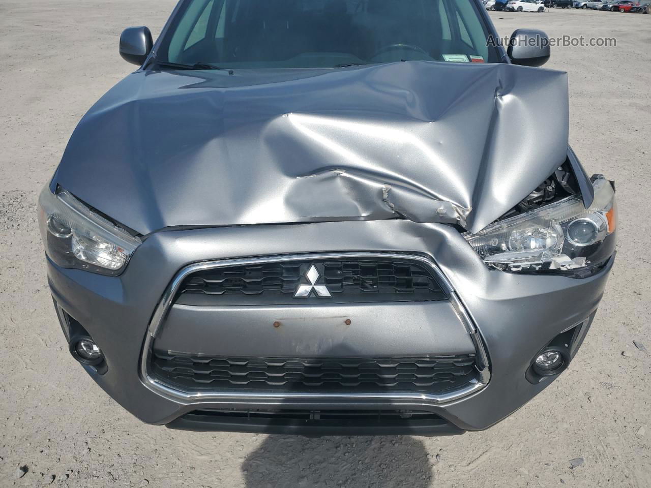 2013 Mitsubishi Outlander Sport Es Silver vin: 4A4AR3AU1DE023740