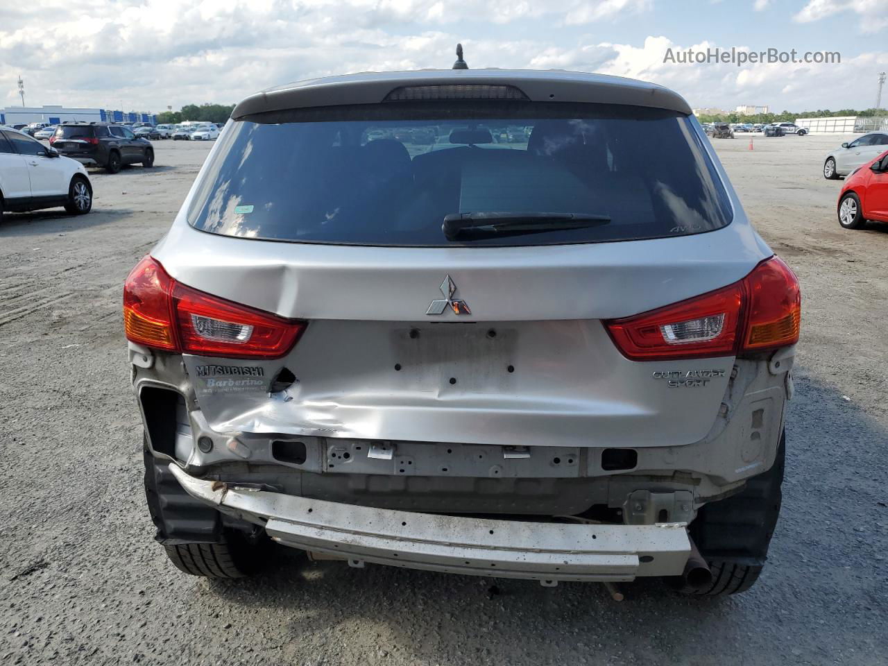 2015 Mitsubishi Outlander Sport Es Серебряный vin: 4A4AR3AU1FE002308