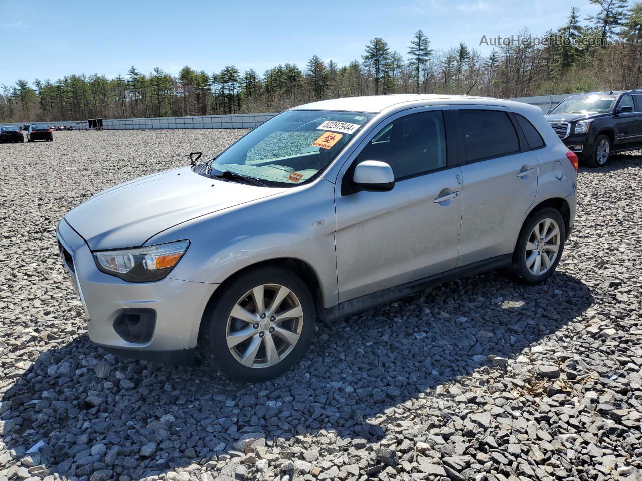 2015 Mitsubishi Outlander Sport Es Silver vin: 4A4AR3AU1FE009386