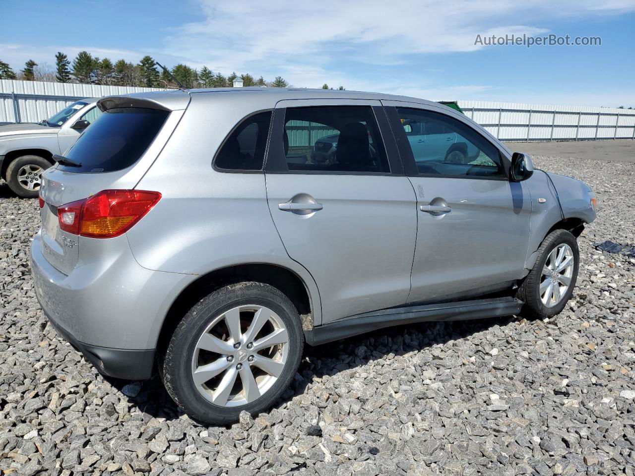 2015 Mitsubishi Outlander Sport Es Silver vin: 4A4AR3AU1FE009386