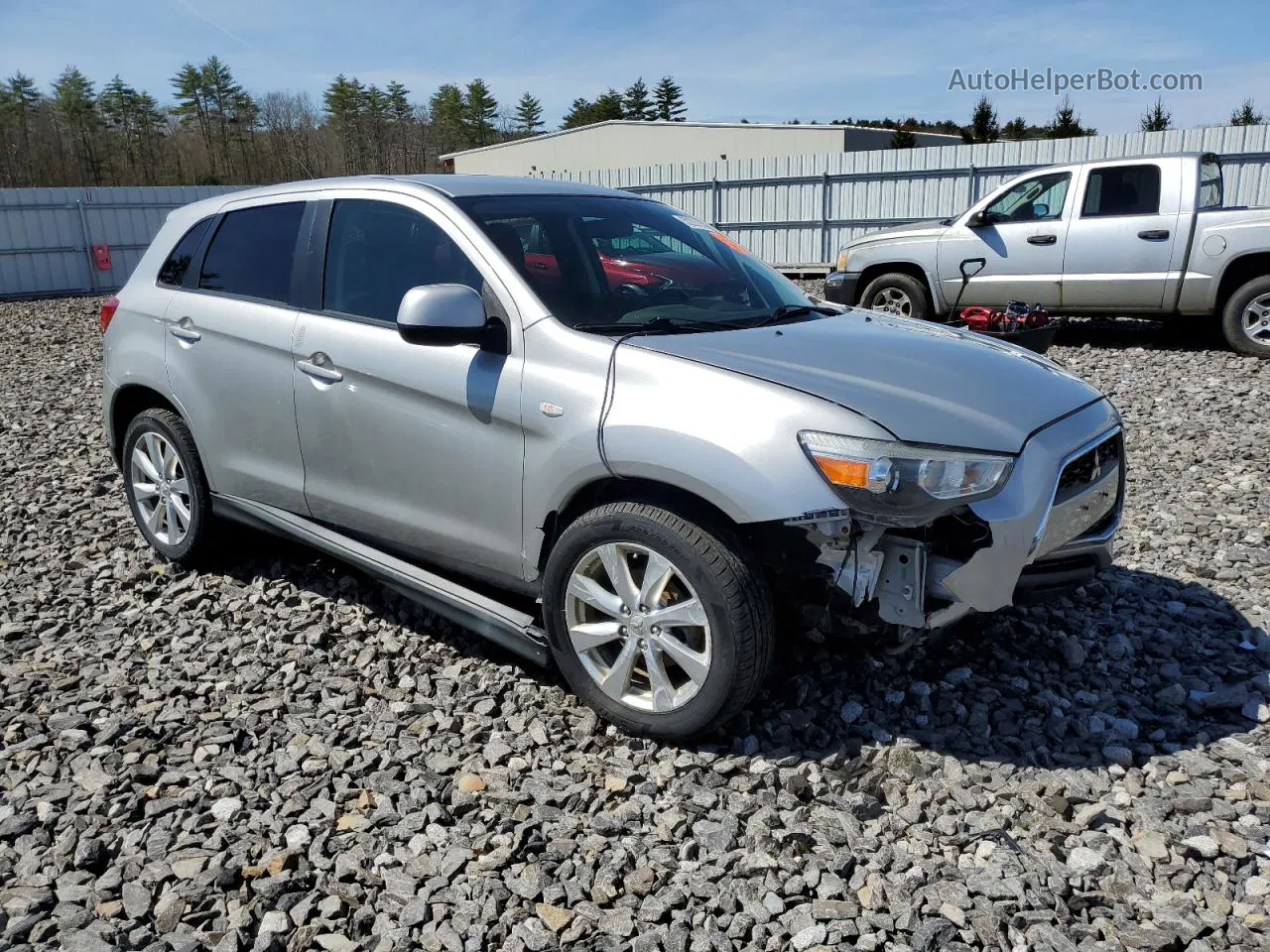 2015 Mitsubishi Outlander Sport Es Silver vin: 4A4AR3AU1FE009386