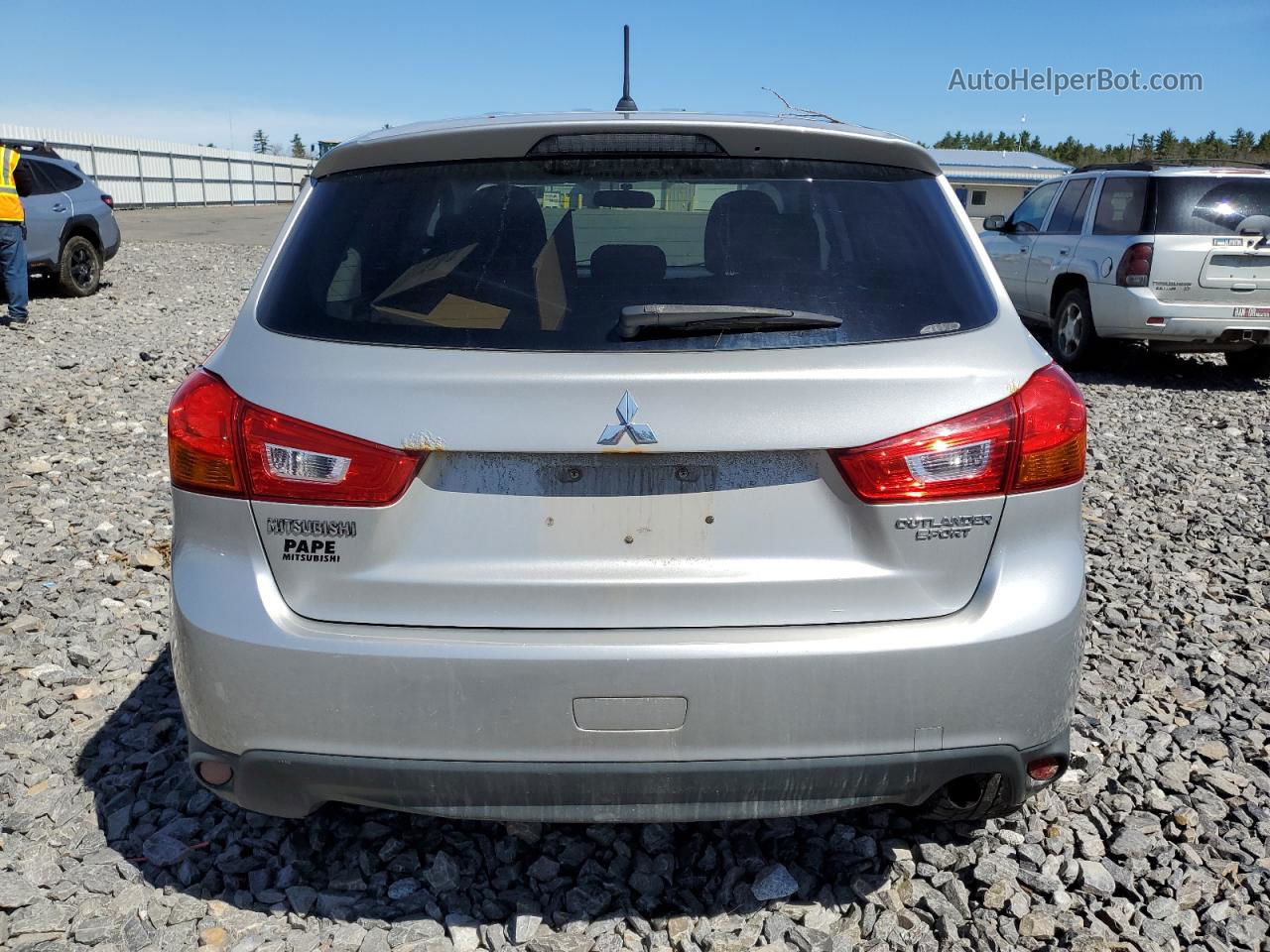 2015 Mitsubishi Outlander Sport Es Silver vin: 4A4AR3AU1FE009386