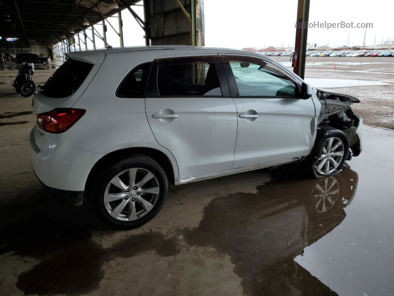 2015 Mitsubishi Outlander Sport Es White vin: 4A4AR3AU1FE013891