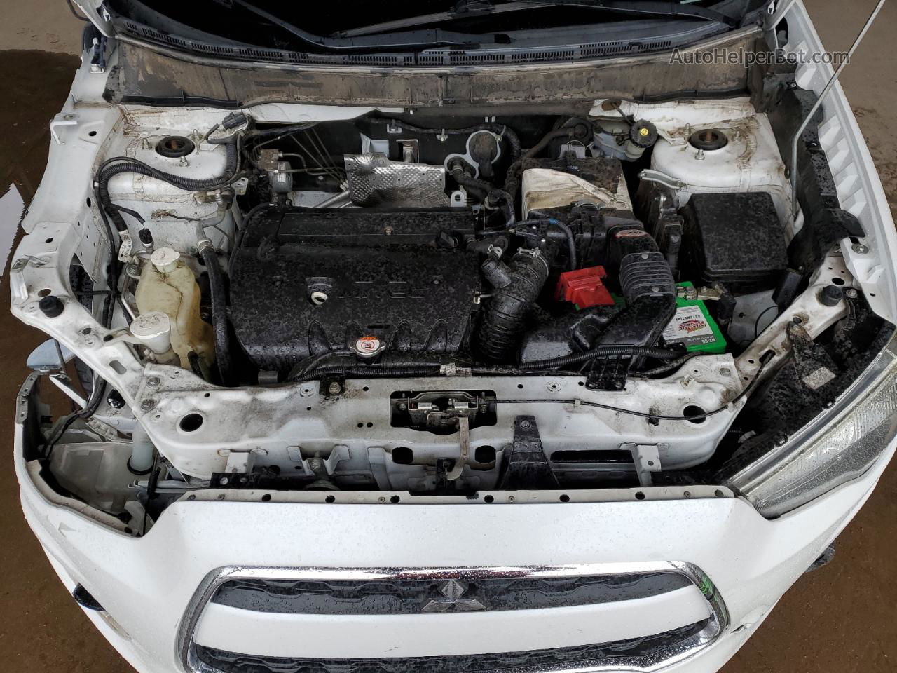 2015 Mitsubishi Outlander Sport Es White vin: 4A4AR3AU1FE013891