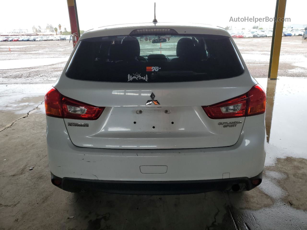 2015 Mitsubishi Outlander Sport Es White vin: 4A4AR3AU1FE013891