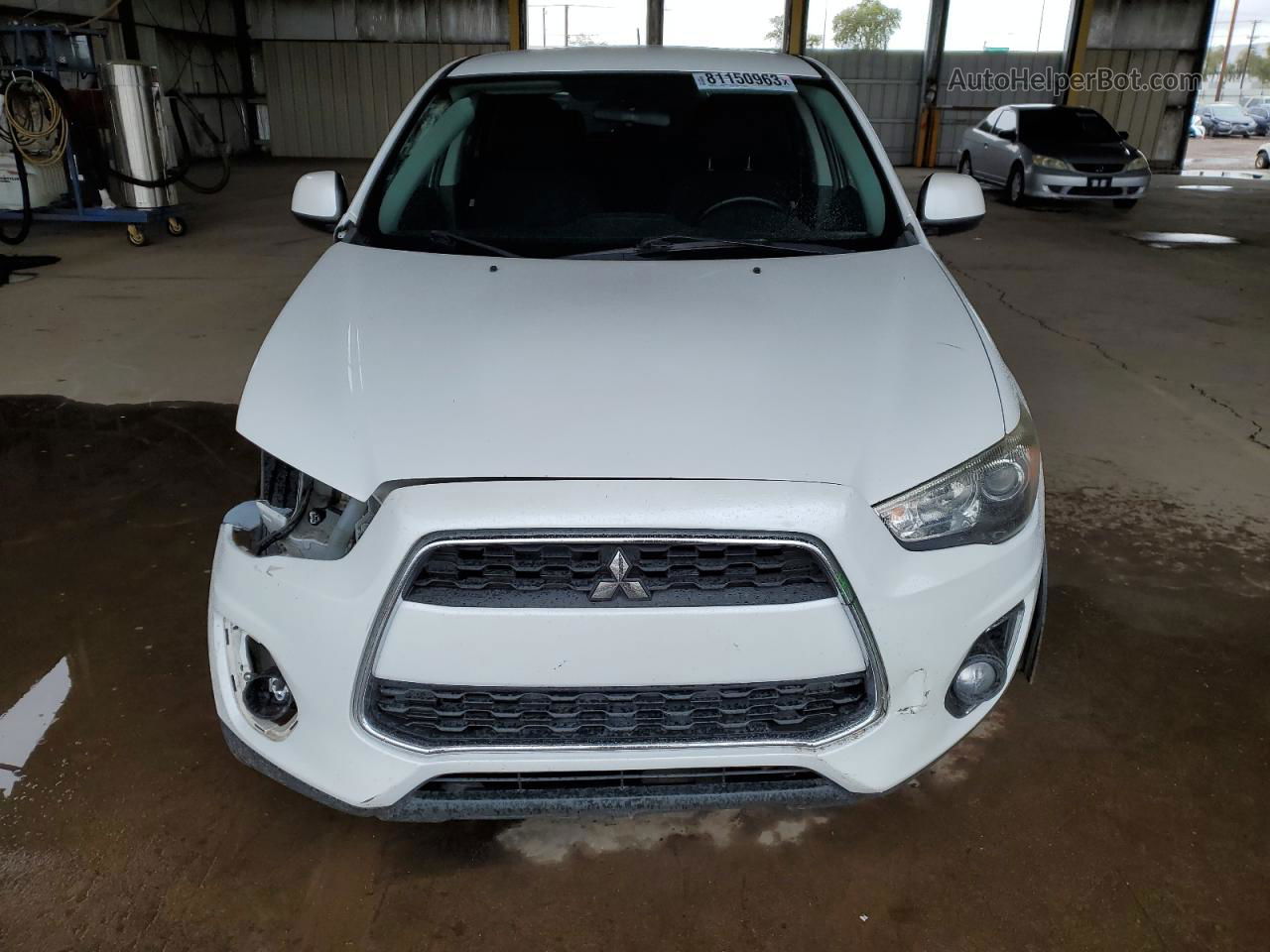 2015 Mitsubishi Outlander Sport Es White vin: 4A4AR3AU1FE013891