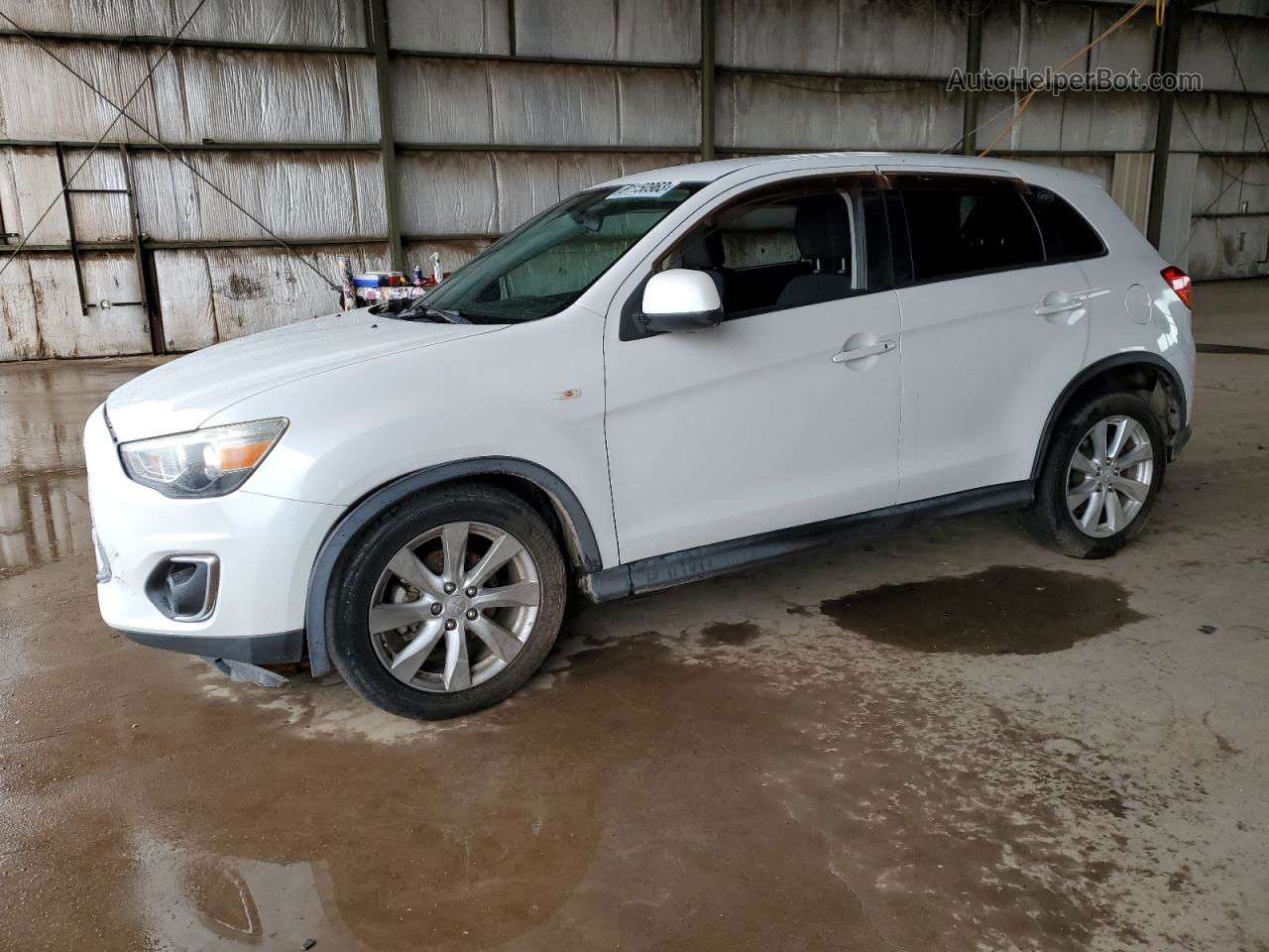 2015 Mitsubishi Outlander Sport Es White vin: 4A4AR3AU1FE013891