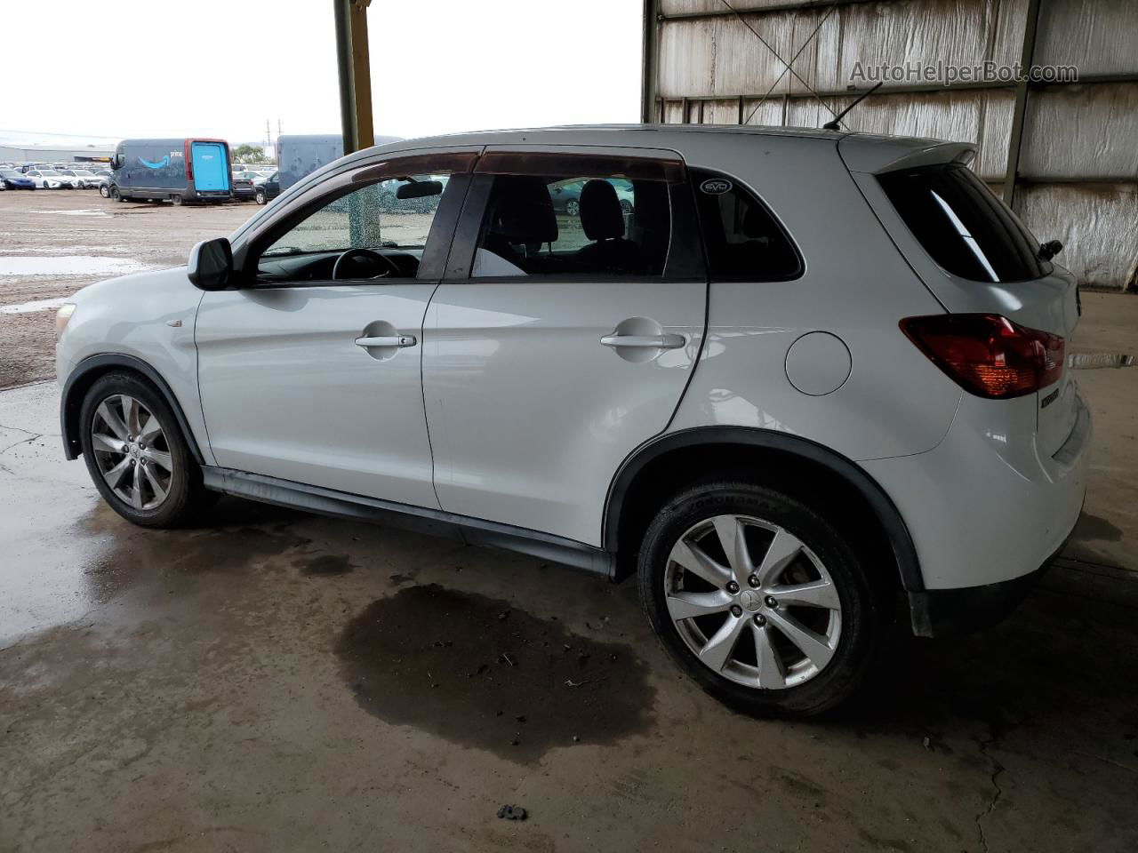 2015 Mitsubishi Outlander Sport Es White vin: 4A4AR3AU1FE013891