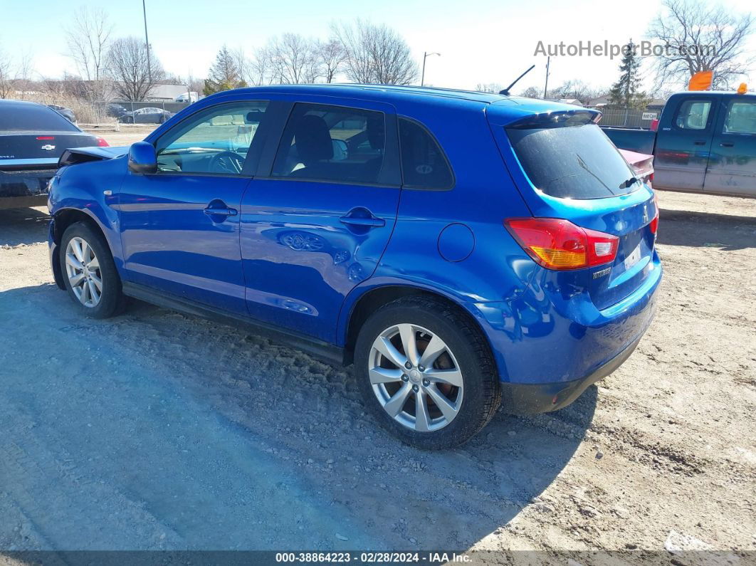 2015 Mitsubishi Outlander Sport Es Blue vin: 4A4AR3AU1FE027757