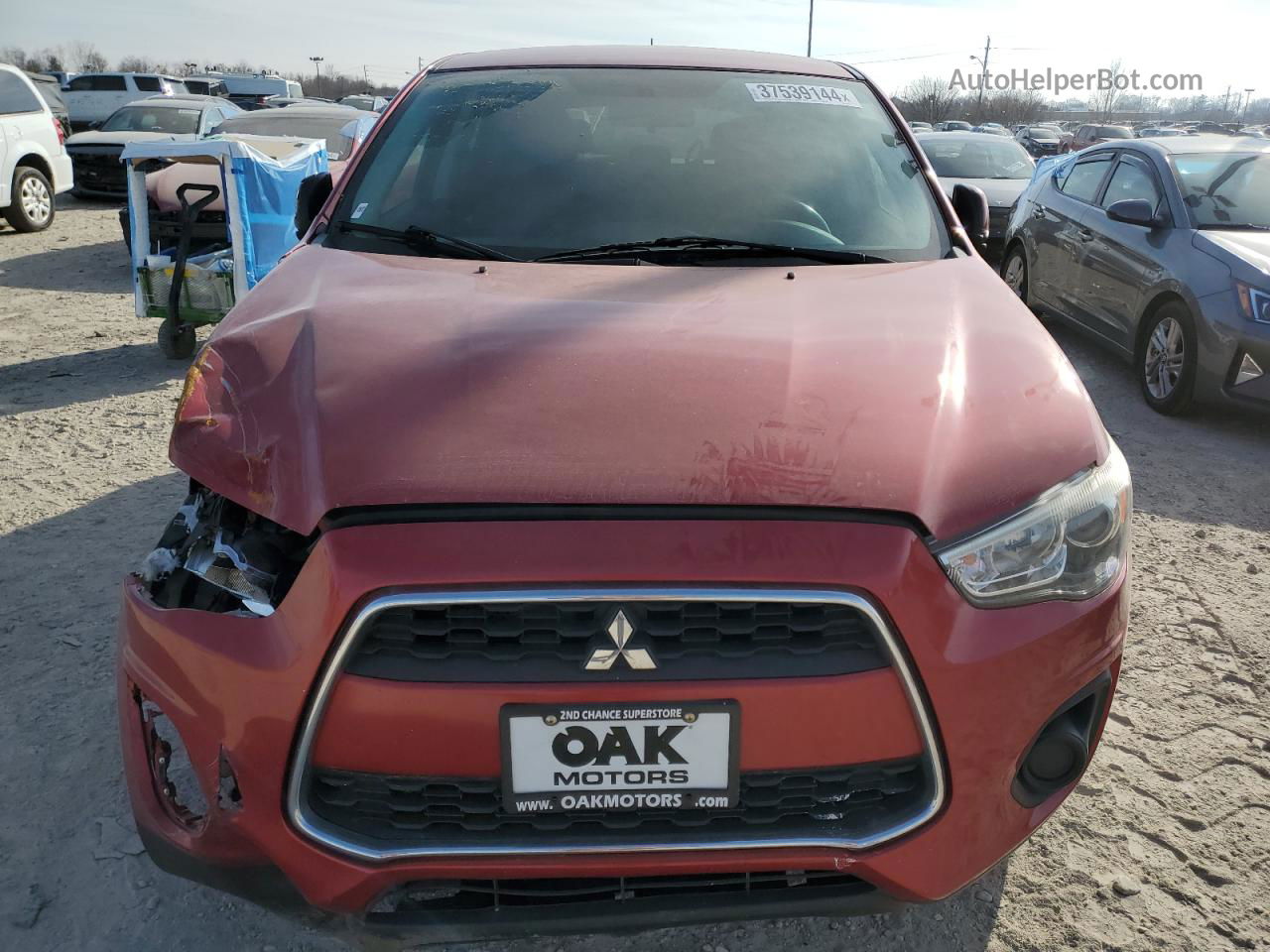 2015 Mitsubishi Outlander Sport Es Red vin: 4A4AR3AU1FE037950