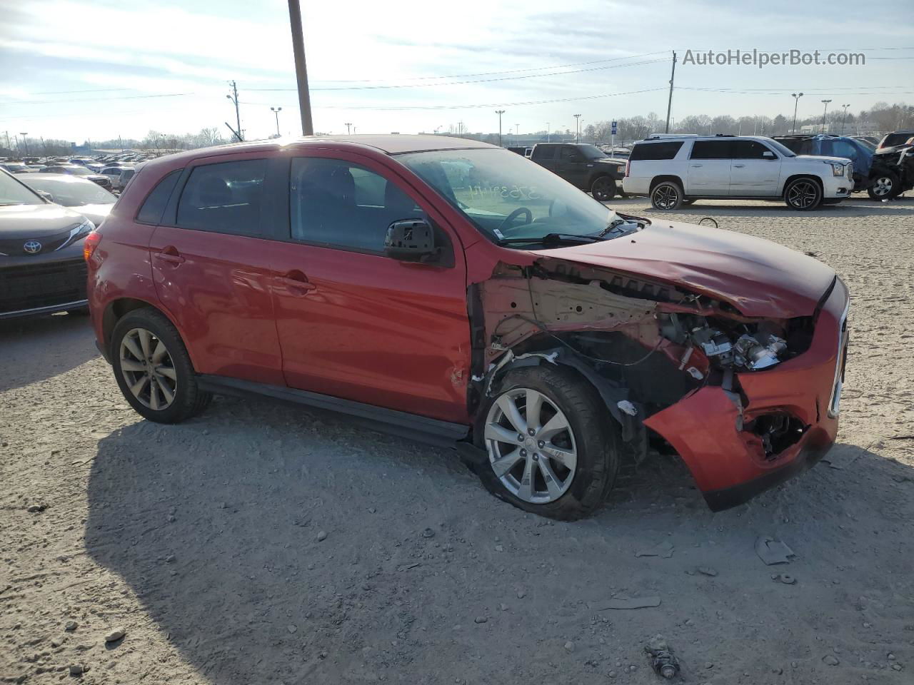 2015 Mitsubishi Outlander Sport Es Красный vin: 4A4AR3AU1FE037950