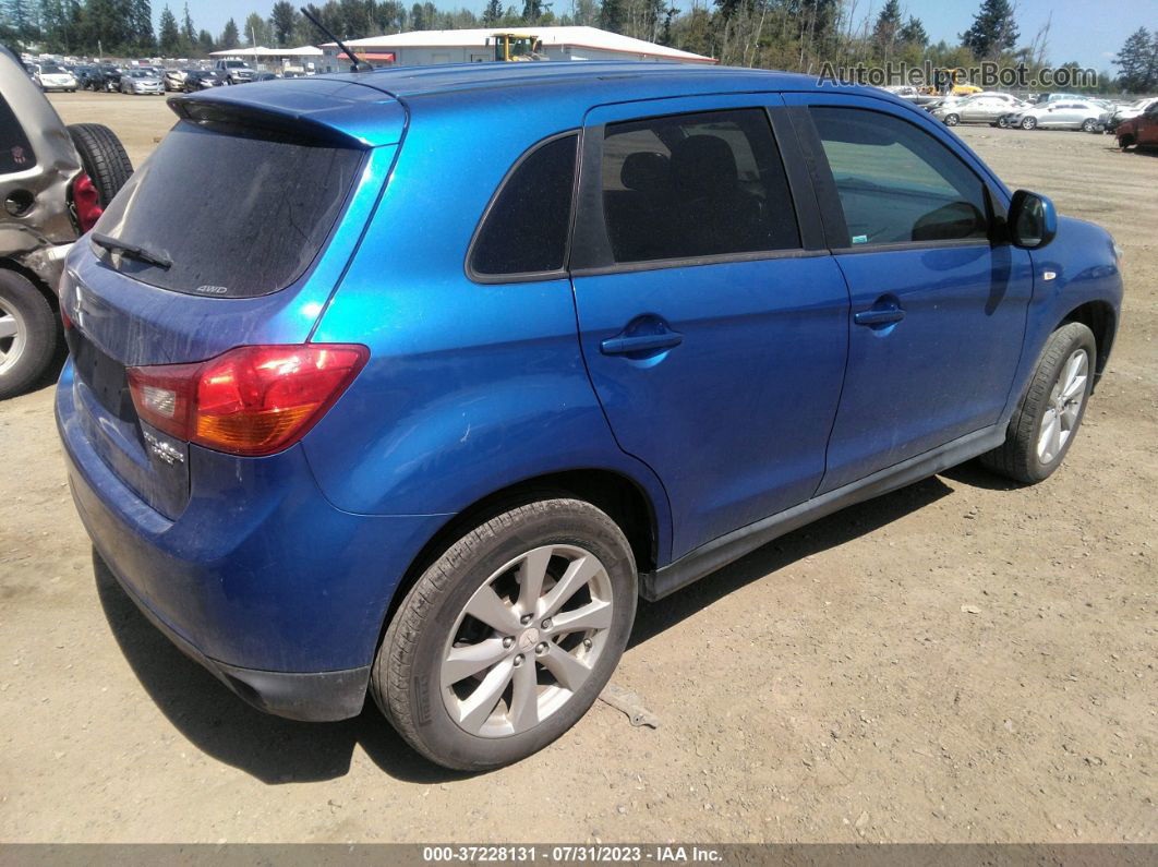 2015 Mitsubishi Outlander Sport Es Blue vin: 4A4AR3AU1FE061794