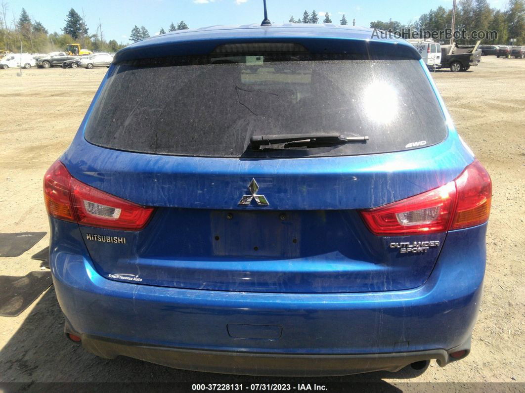 2015 Mitsubishi Outlander Sport Es Blue vin: 4A4AR3AU1FE061794