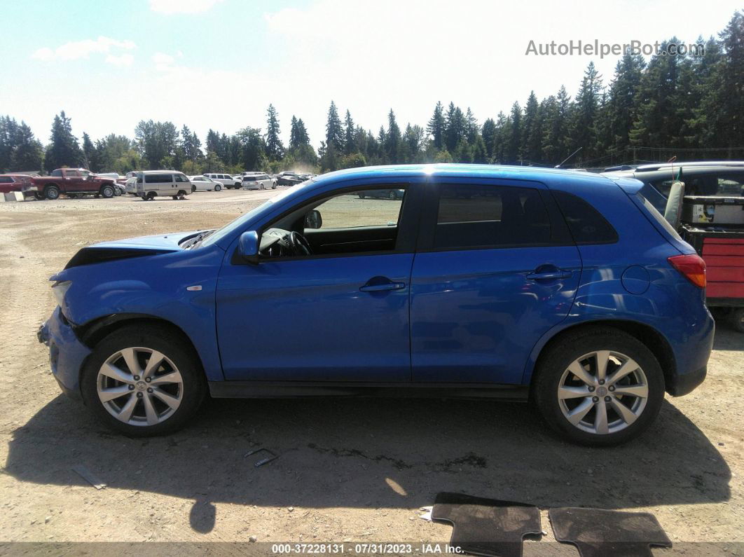 2015 Mitsubishi Outlander Sport Es Blue vin: 4A4AR3AU1FE061794