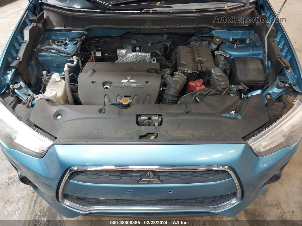 2013 Mitsubishi Outlander Sport Es Light Blue vin: 4A4AR3AU2DE003061