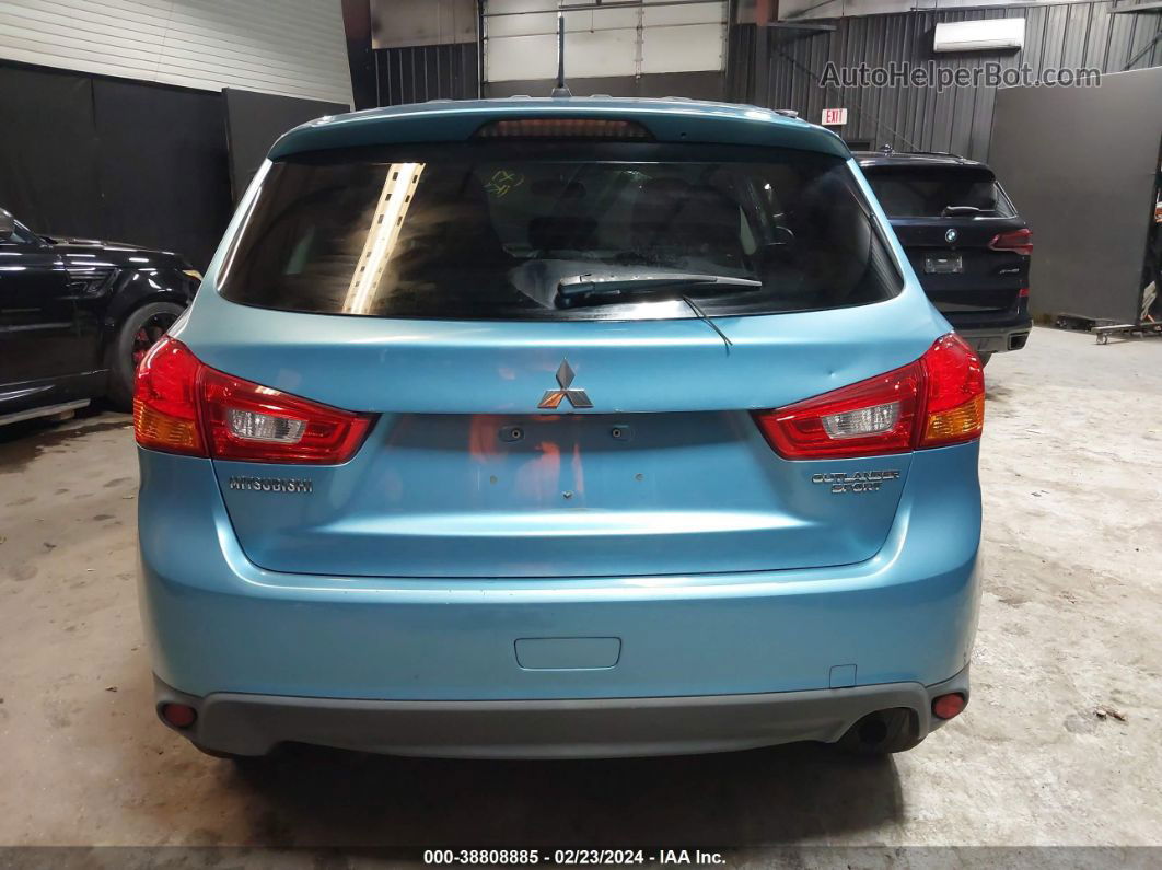 2013 Mitsubishi Outlander Sport Es Light Blue vin: 4A4AR3AU2DE003061