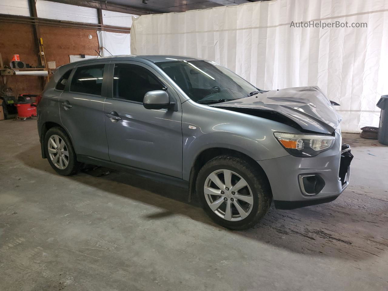 2014 Mitsubishi Outlander Sport Es Silver vin: 4A4AR3AU2EE026793