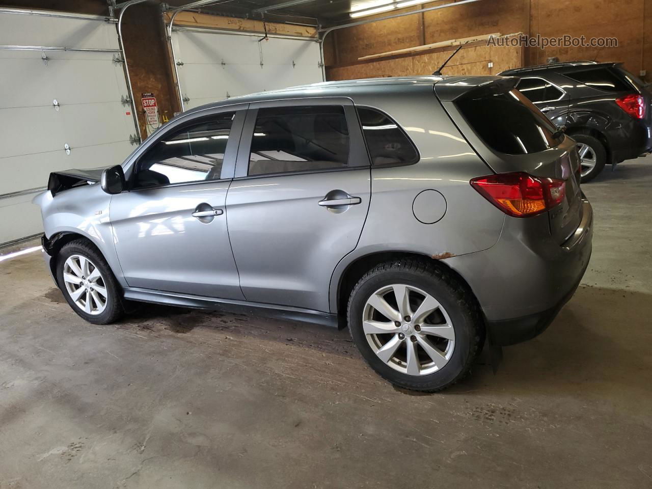 2014 Mitsubishi Outlander Sport Es Silver vin: 4A4AR3AU2EE026793