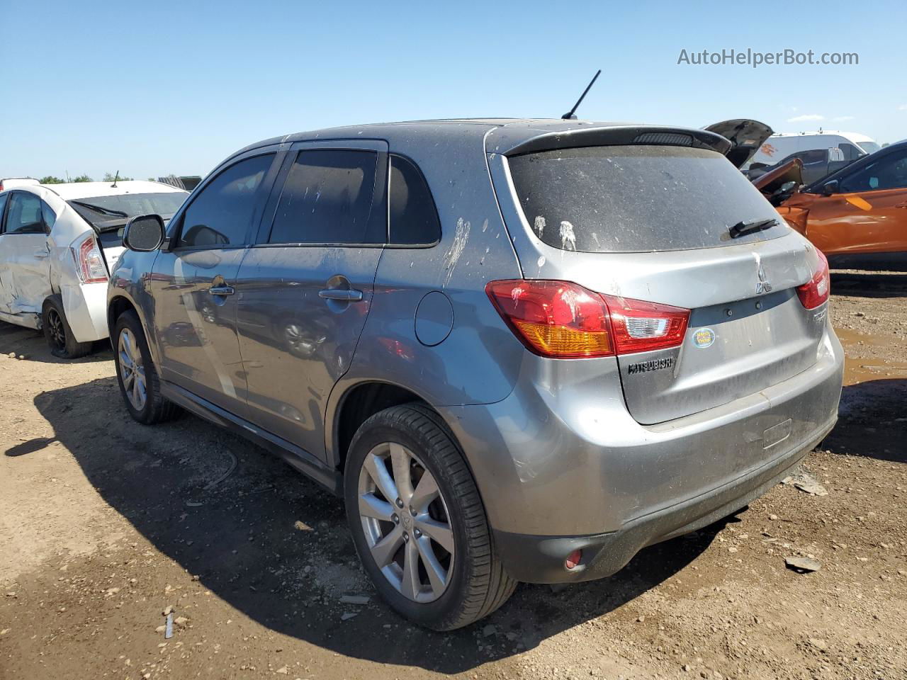 2014 Mitsubishi Outlander Sport Es Gray vin: 4A4AR3AU2EE031895