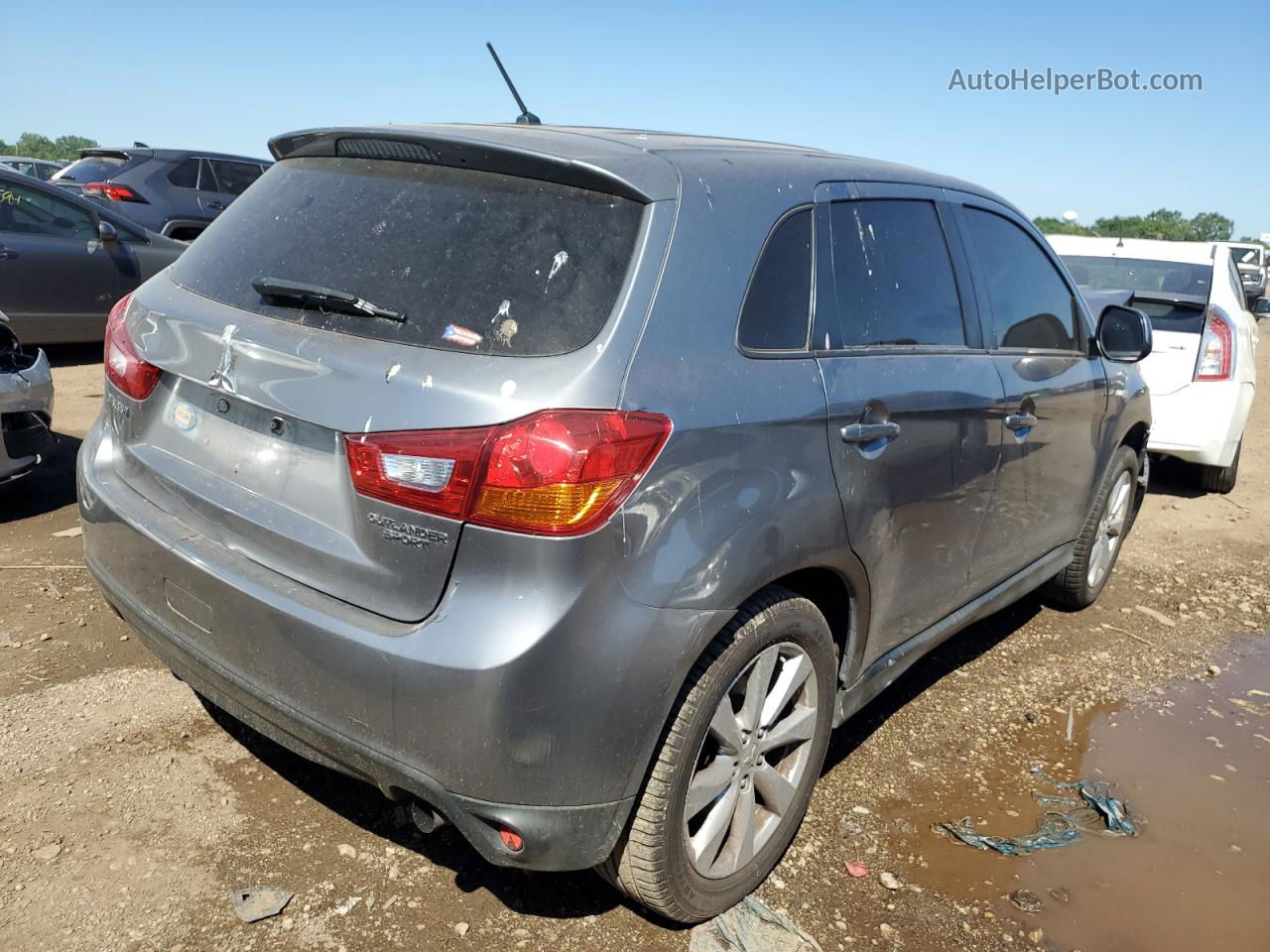 2014 Mitsubishi Outlander Sport Es Серый vin: 4A4AR3AU2EE031895