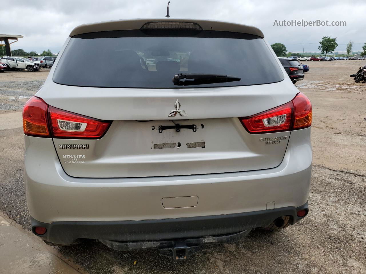 2015 Mitsubishi Outlander Sport Es Silver vin: 4A4AR3AU2FE001880