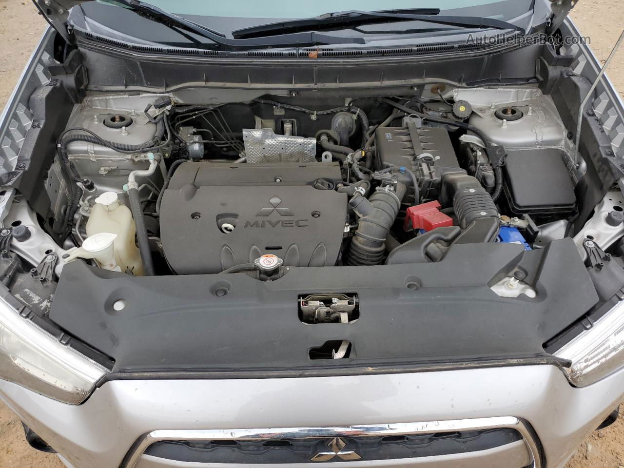2015 Mitsubishi Outlander Sport Es Silver vin: 4A4AR3AU2FE001880