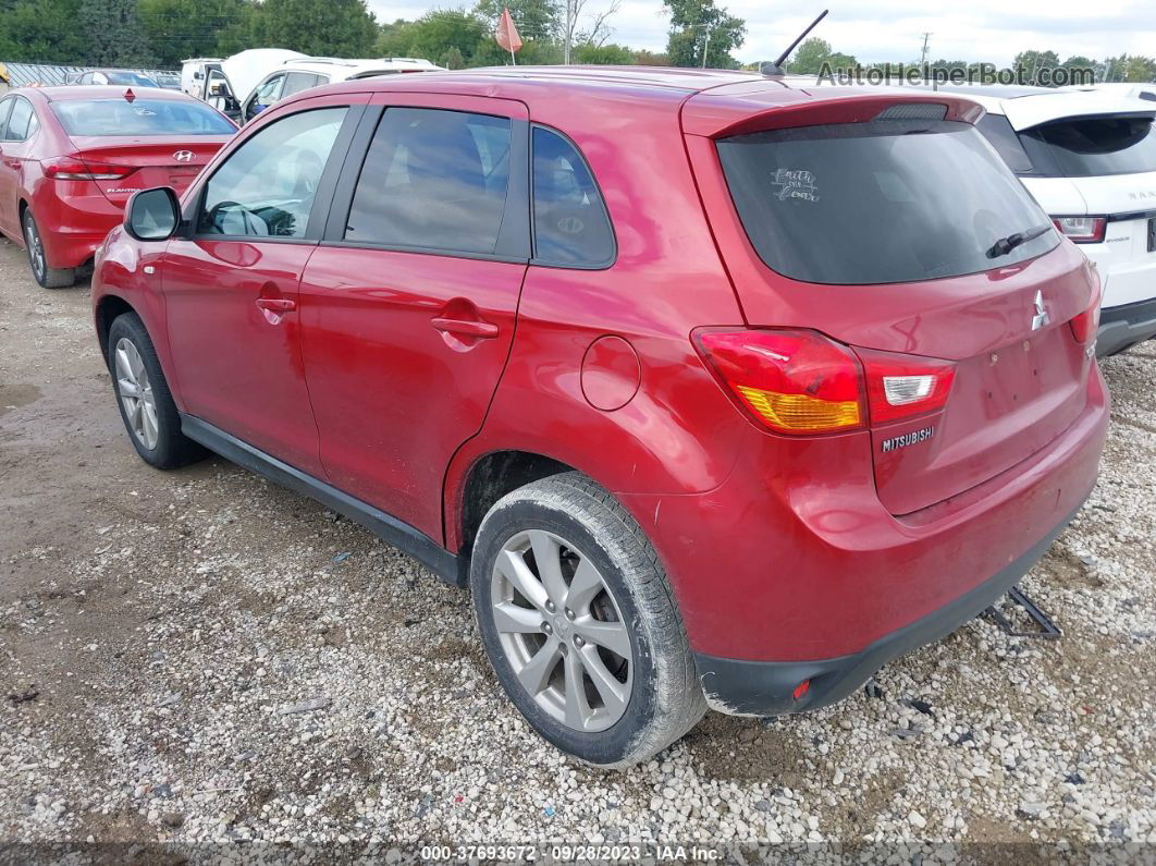 2015 Mitsubishi Outlander Sport Es Красный vin: 4A4AR3AU2FE012894