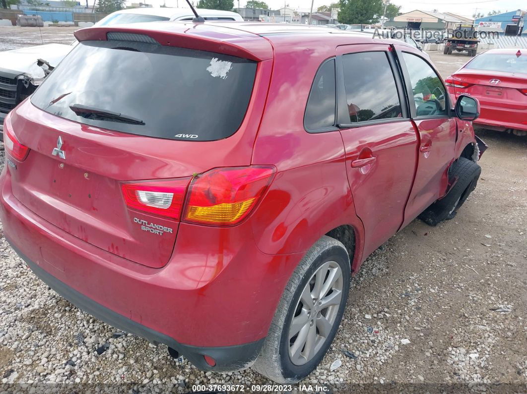 2015 Mitsubishi Outlander Sport Es Красный vin: 4A4AR3AU2FE012894