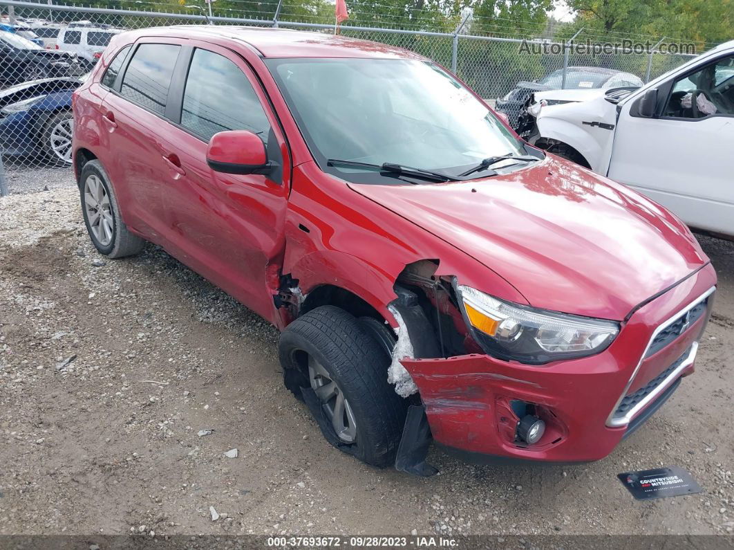 2015 Mitsubishi Outlander Sport Es Red vin: 4A4AR3AU2FE012894