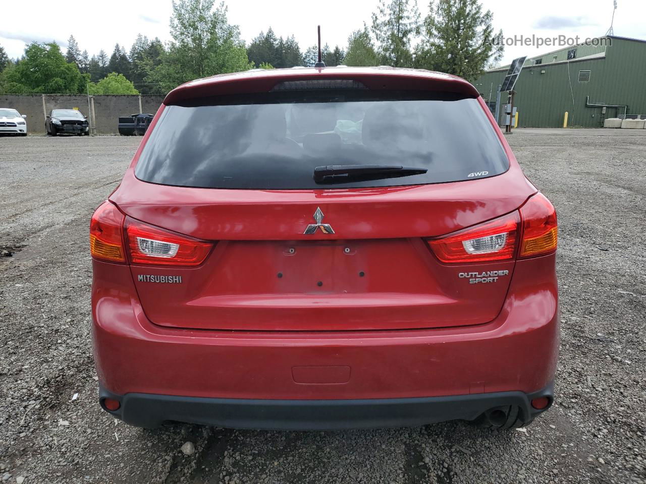 2015 Mitsubishi Outlander Sport Es Red vin: 4A4AR3AU2FE025094