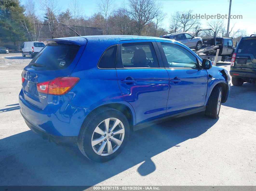 2015 Mitsubishi Outlander Sport Es Blue vin: 4A4AR3AU3FE003119