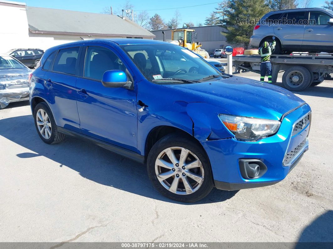 2015 Mitsubishi Outlander Sport Es Blue vin: 4A4AR3AU3FE003119