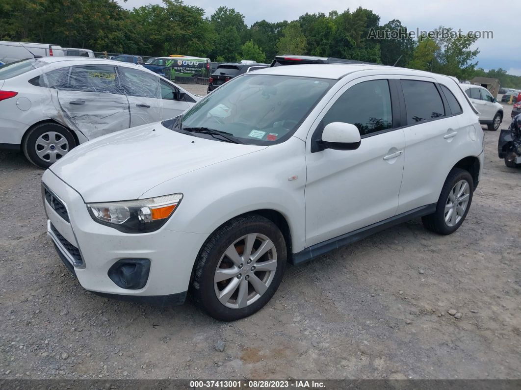 2013 Mitsubishi Outlander Sport Es White vin: 4A4AR3AU4DE007614