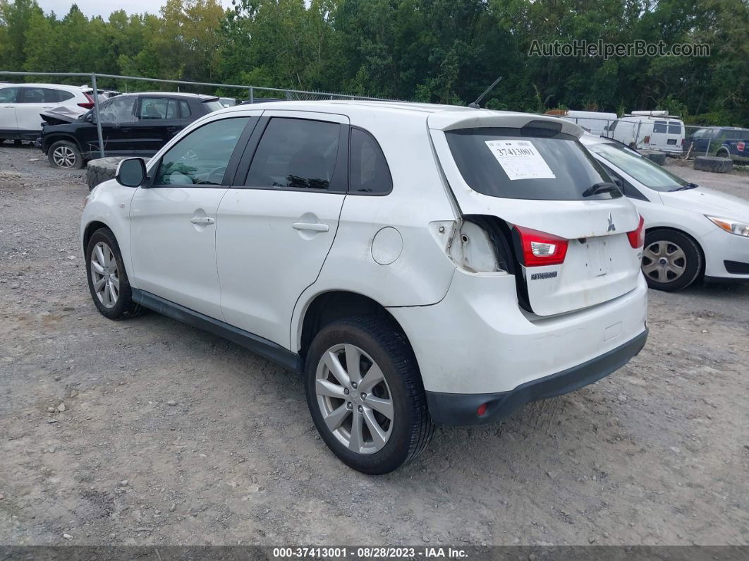 2013 Mitsubishi Outlander Sport Es White vin: 4A4AR3AU4DE007614