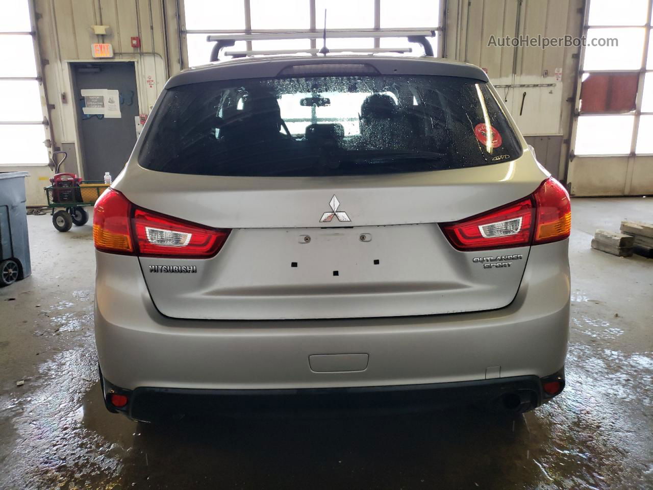 2013 Mitsubishi Outlander Sport Es Silver vin: 4A4AR3AU4DE012893