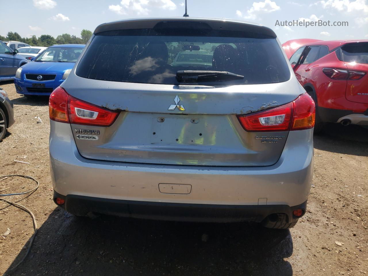 2014 Mitsubishi Outlander Sport Es Silver vin: 4A4AR3AU4EE027721