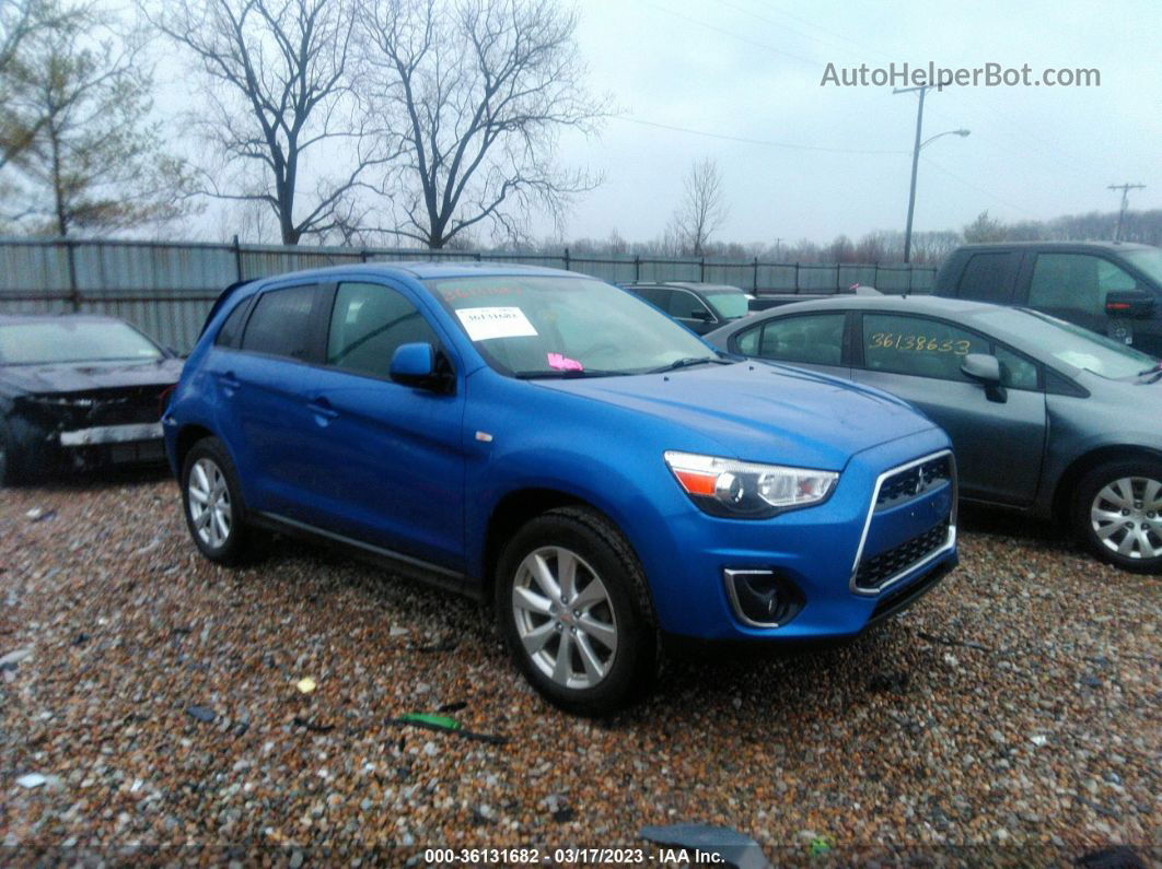 2015 Mitsubishi Outlander Sport Es Blue vin: 4A4AR3AU4FE019149