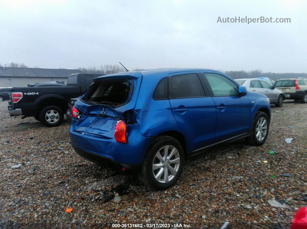 2015 Mitsubishi Outlander Sport Es Blue vin: 4A4AR3AU4FE019149