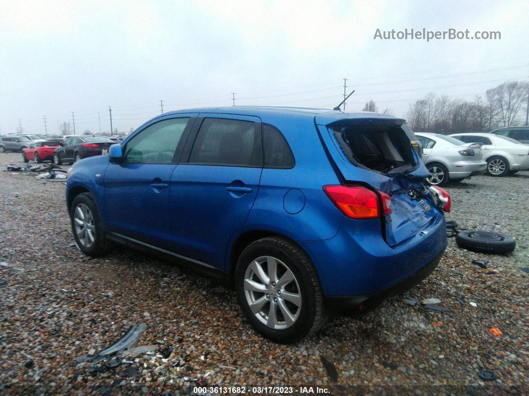 2015 Mitsubishi Outlander Sport Es Blue vin: 4A4AR3AU4FE019149