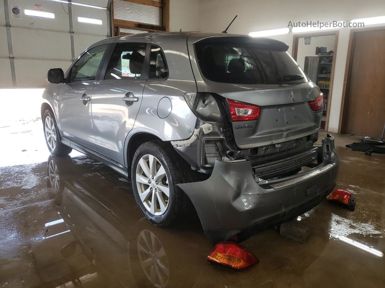 2013 Mitsubishi Outlander Sport Es Gray vin: 4A4AR3AU5DE022137