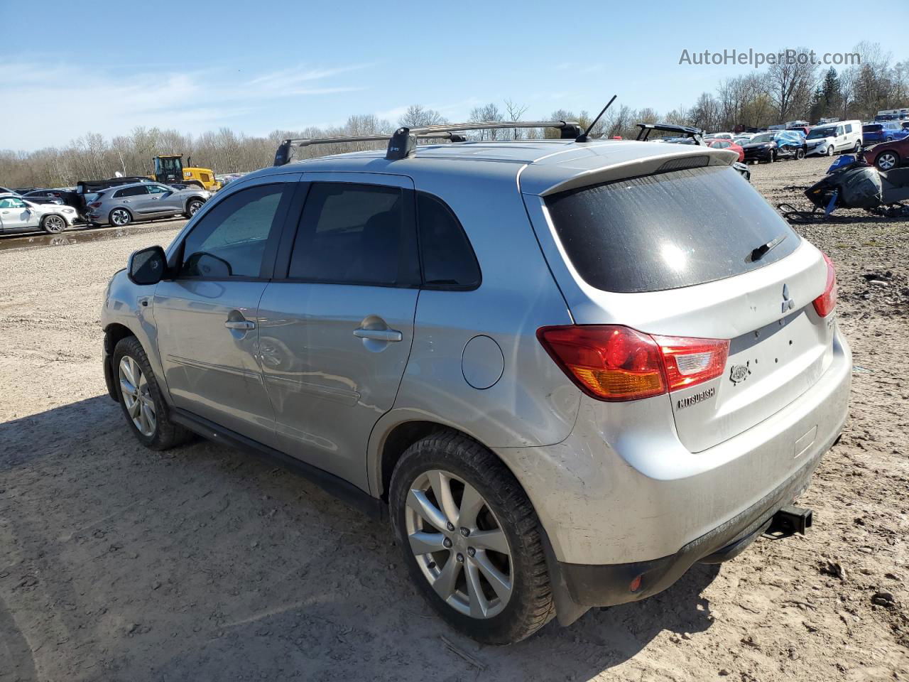 2014 Mitsubishi Outlander Sport Es Серебряный vin: 4A4AR3AU5EE001113