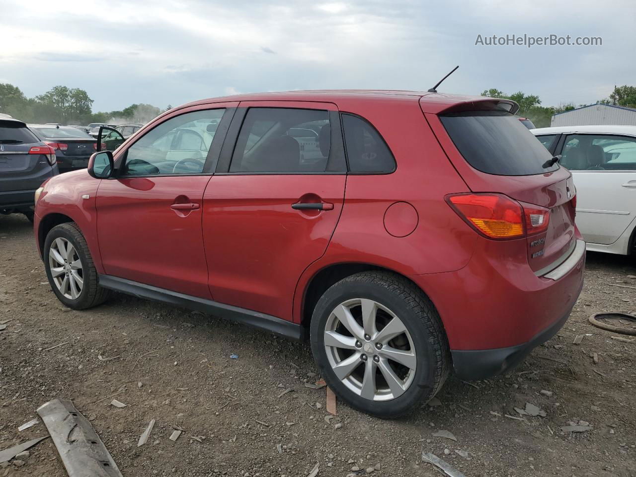 2014 Mitsubishi Outlander Sport Es Red vin: 4A4AR3AU5EE003234