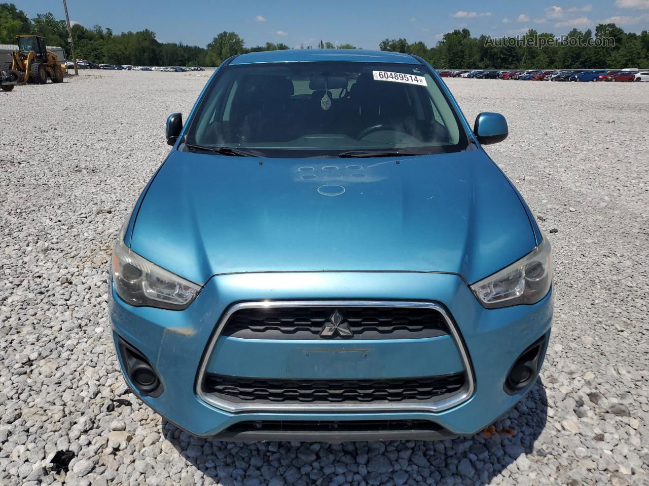 2014 Mitsubishi Outlander Sport Es Blue vin: 4A4AR3AU5EE019093