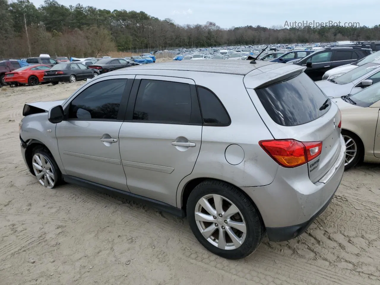 2015 Mitsubishi Outlander Sport Es Silver vin: 4A4AR3AU5FE001128