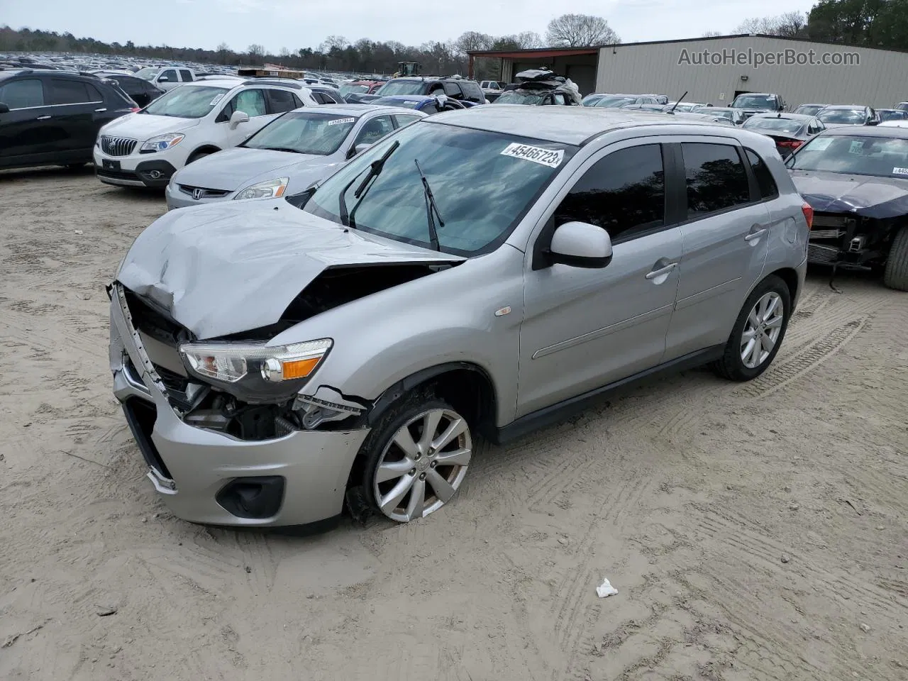 2015 Mitsubishi Outlander Sport Es Silver vin: 4A4AR3AU5FE001128