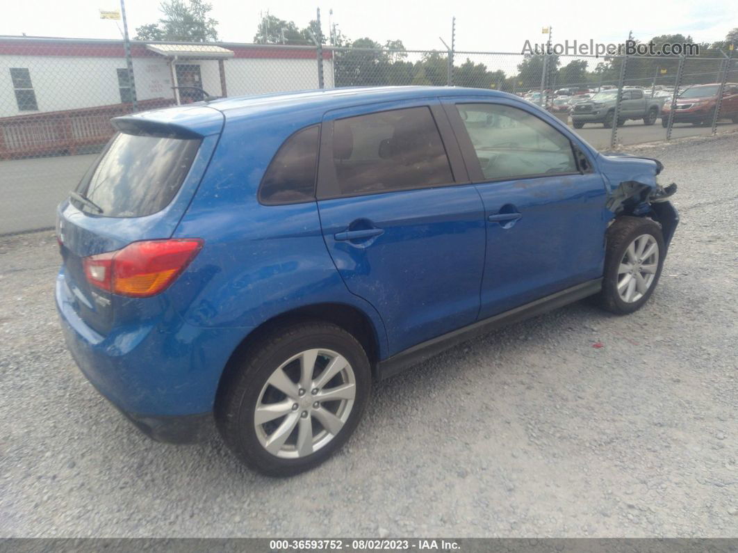 2015 Mitsubishi Outlander Sport Es Blue vin: 4A4AR3AU5FE001565