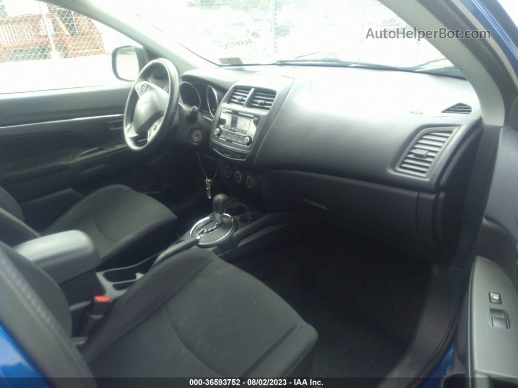 2015 Mitsubishi Outlander Sport Es Синий vin: 4A4AR3AU5FE001565