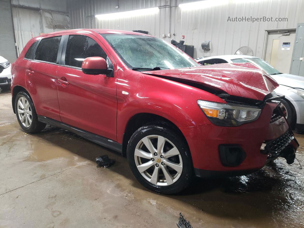 2015 Mitsubishi Outlander Sport Es Красный vin: 4A4AR3AU5FE007981