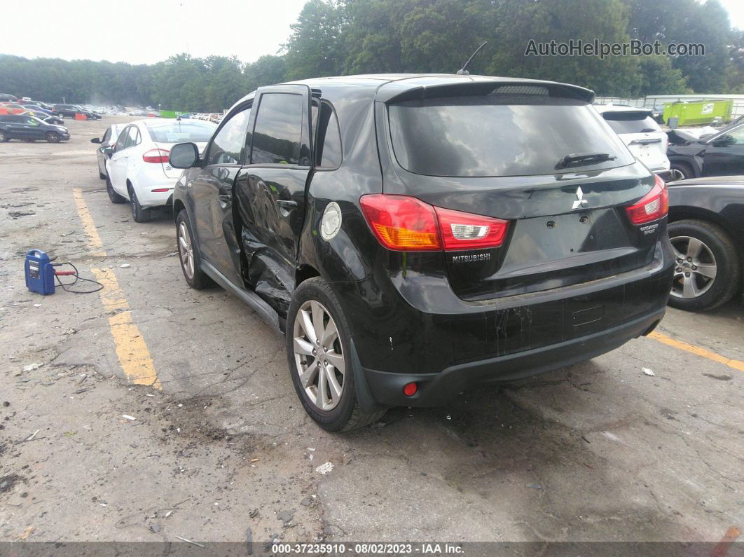 2015 Mitsubishi Outlander Sport Es Черный vin: 4A4AR3AU5FE014719